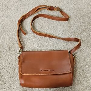 Portland Leather Brown Crossbody Bag